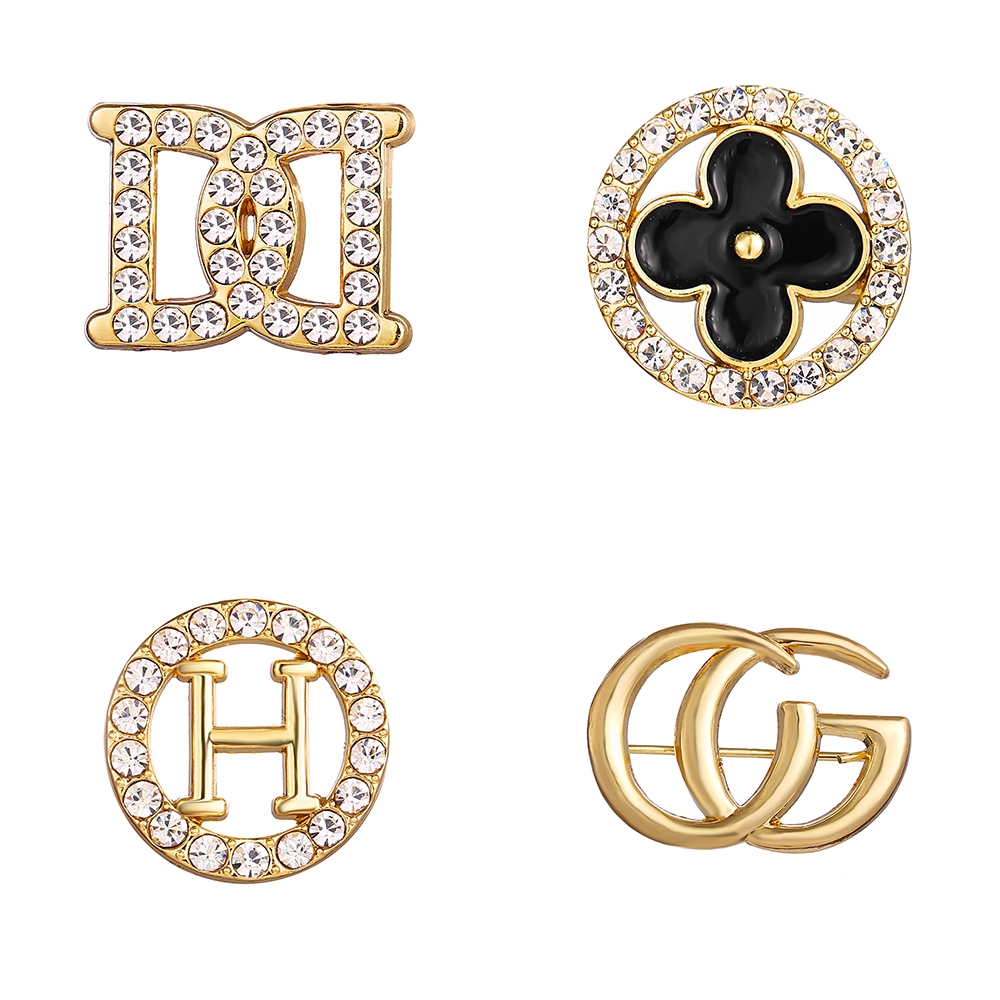 Trâm cài áo nhiều hình dáng thiết kế đính đá sang trong