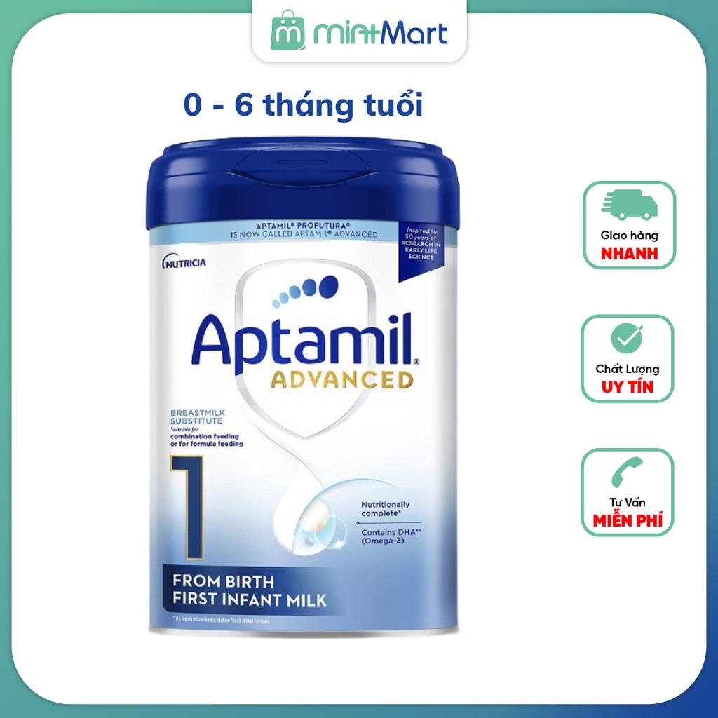 Sữa Aptamil Advanced Nội địa Anh lon thiếc 800gr đủ số 1, 2, 3