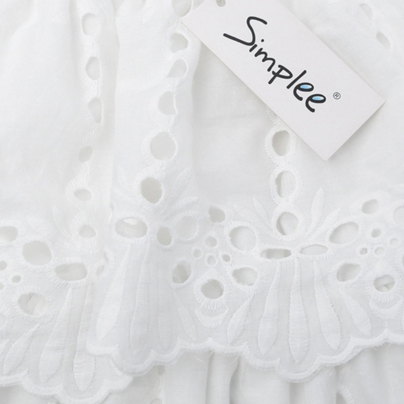 Đầm Ren Trễ Vai Nhún Bèo Thời Trang Mùa Hè Mới