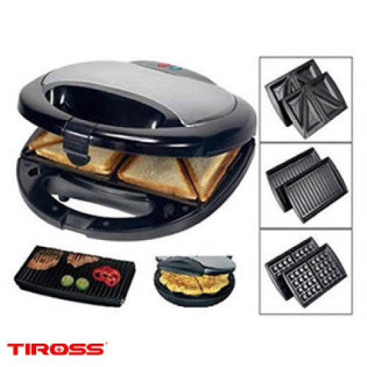 Máy Kẹp Nướng Bánh Mỳ Sandwich Tiross TS513 - Chính Hãng