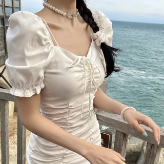 Váy boby nhún eo mặc được 2 kiểu
