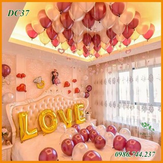 Set Bóng Trang Trí Phòng Cưới Màu Hồng Mã DC37