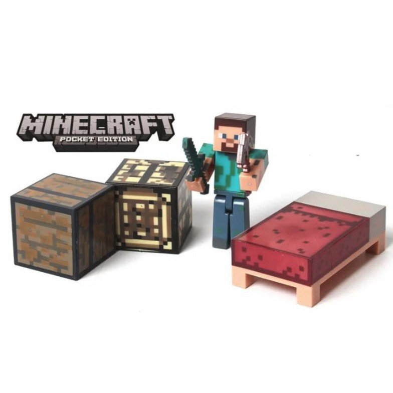 Mô hình coreplay Minecraft - Mô hình Zombie minecraft Chính hãng Mojang