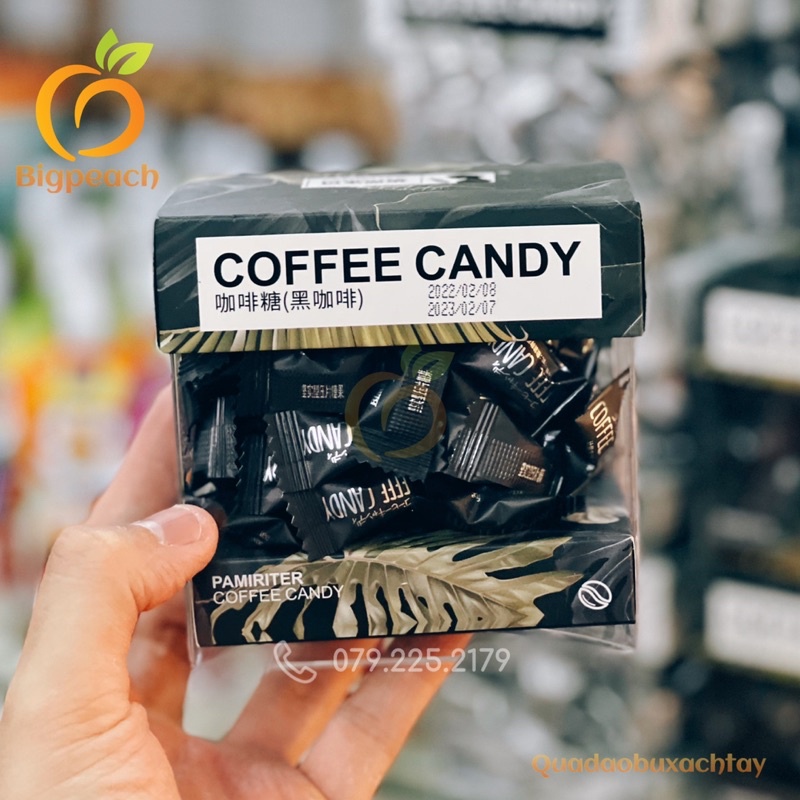 Kẹo Cà Phê Ít Đường Coffee Candy Đài Loan Hộp 50v