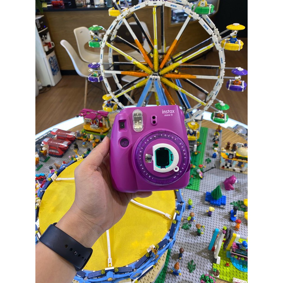 Máy Ảnh Selfie Lấy Liền Fujifilm Instax Mini 9 Clear Purple - Hàng Chính Hãng
