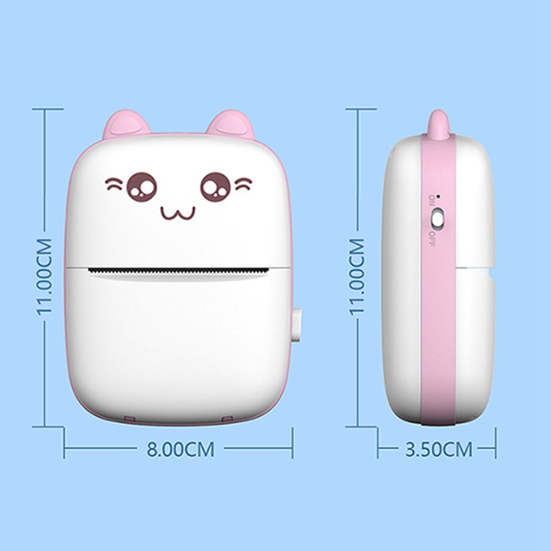 Máy In Ảnh Bluetooth Không Dây Mini Bỏ Túi Cho Android Ios