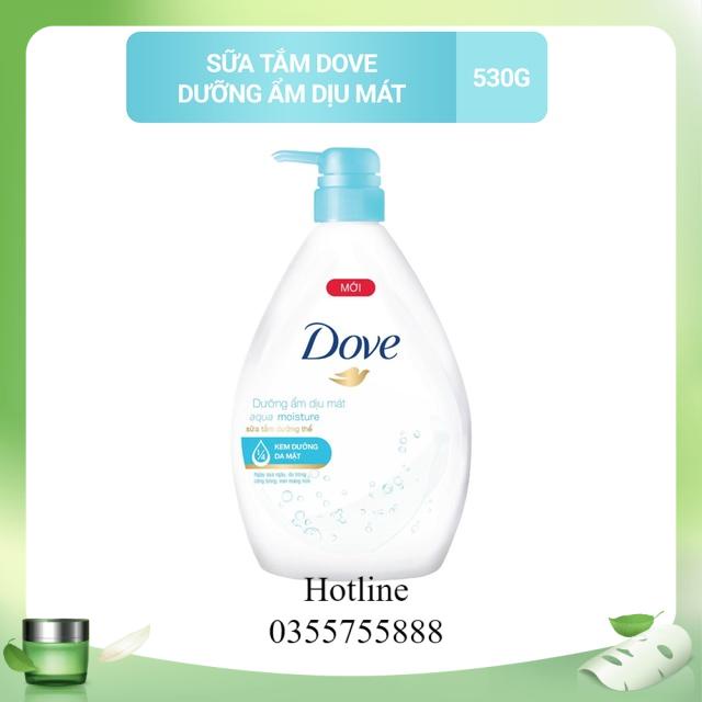 Sữa tắm dưỡng thể Dove với 1/4 kem dưỡng da mặt cho da căng bóng mịn màng 530g