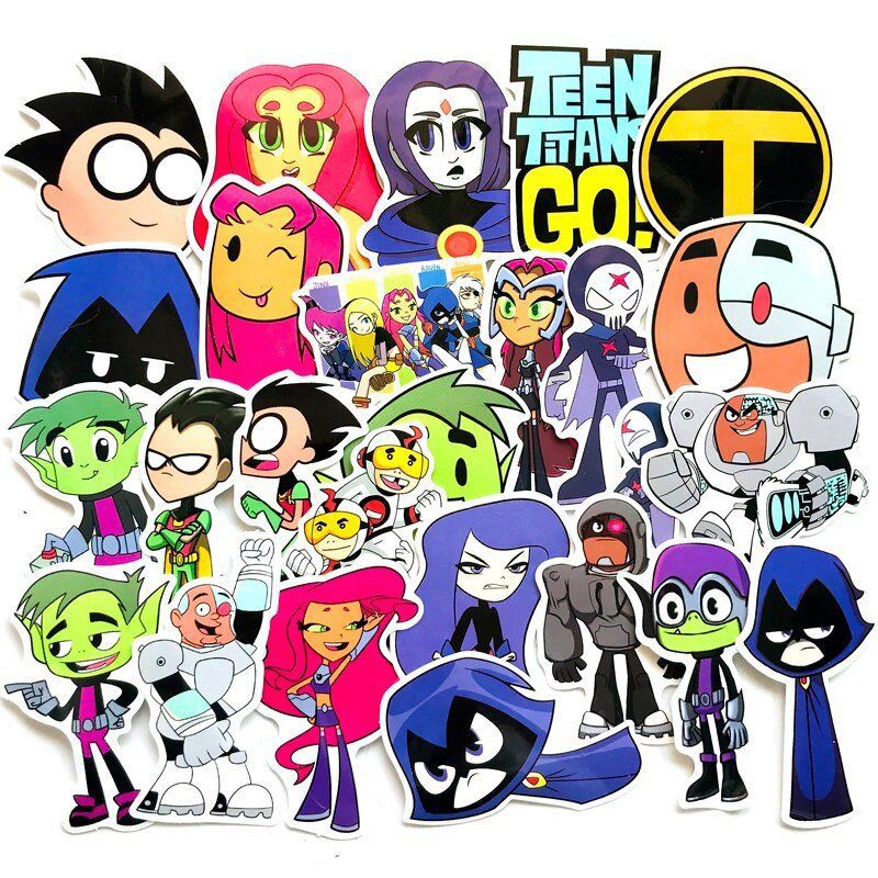 10-50 hình sticker Teen Titans Go! decal ( random hình )