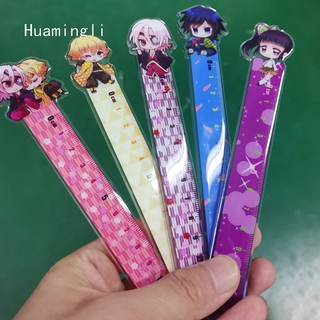 Thước kẻ nhựa truyện tranh Demon Slayer Kimetsu no Yaiba tiện dụng cho học sinh
