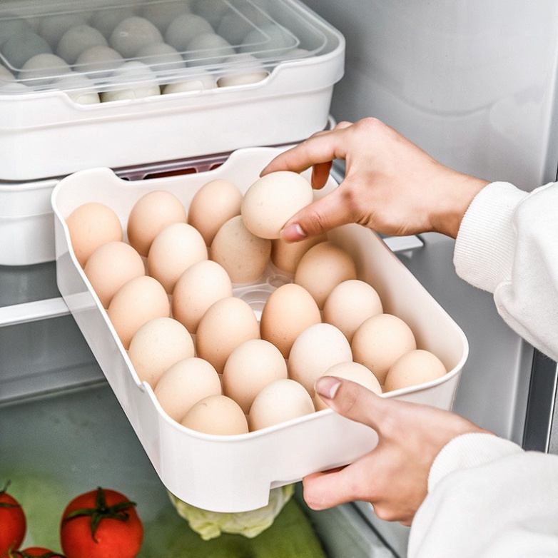 Hộp đựng trứng cao cấp 24 quảFREESHIPkhay đựng trứng tủ lạnh có nắp