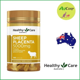 Viên  uống nhau thai cừu - Healthy Care Sheep Placenta 500mg - ÚC - 100 viên