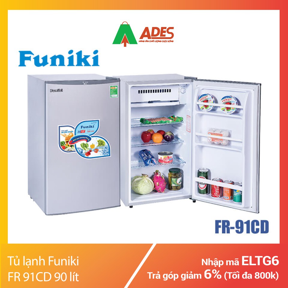 [Mã 154ELSALE2 giảm 7% đơn 300K] Tủ lạnh Funiki FR 91CD 90 lít | Chính hãng, Giá rẻ