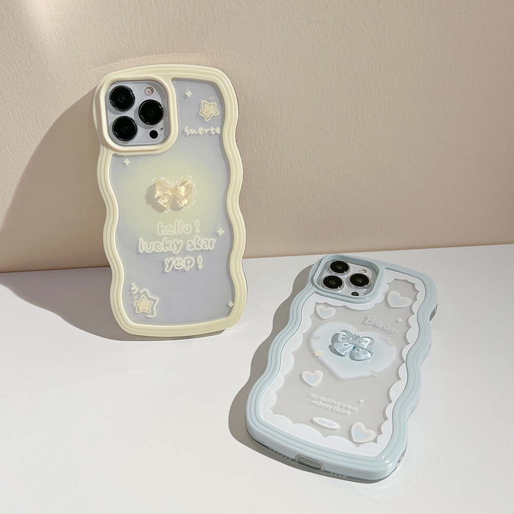 Ốp lưng iphone Ốp Điện Thoại Silicon Họa Tiết Thắt Nơ Ba Chiều Cho iphone13 12 xs max 13pro 11 / PROMAX Dinuo case-III