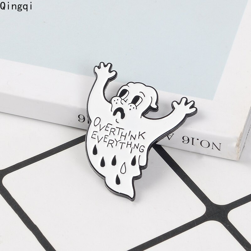Ghim cài áo MISS ZOE hình ma hoạt hình đa dạng dễ thương cho nam nữ