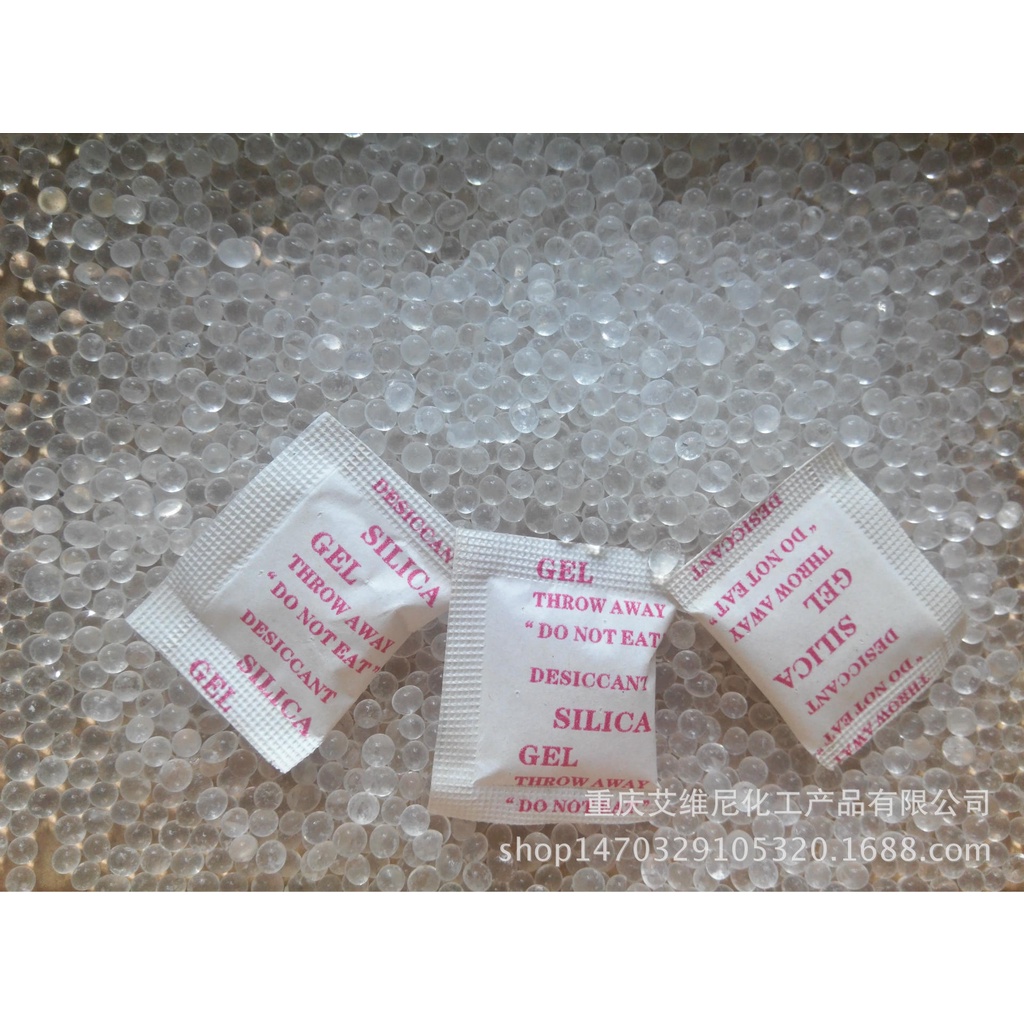 Gói hút ẩm tủ quần áo 500 grm hạt chống ẩm silical máy ảnh giày túi xách đầy đủ các loại