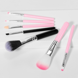 Set 5 Cọ Trang Điểm Phấn Mắt Má Hồng Phấn Phủ Màu Đen Cho Người Mới Bắt Đầu