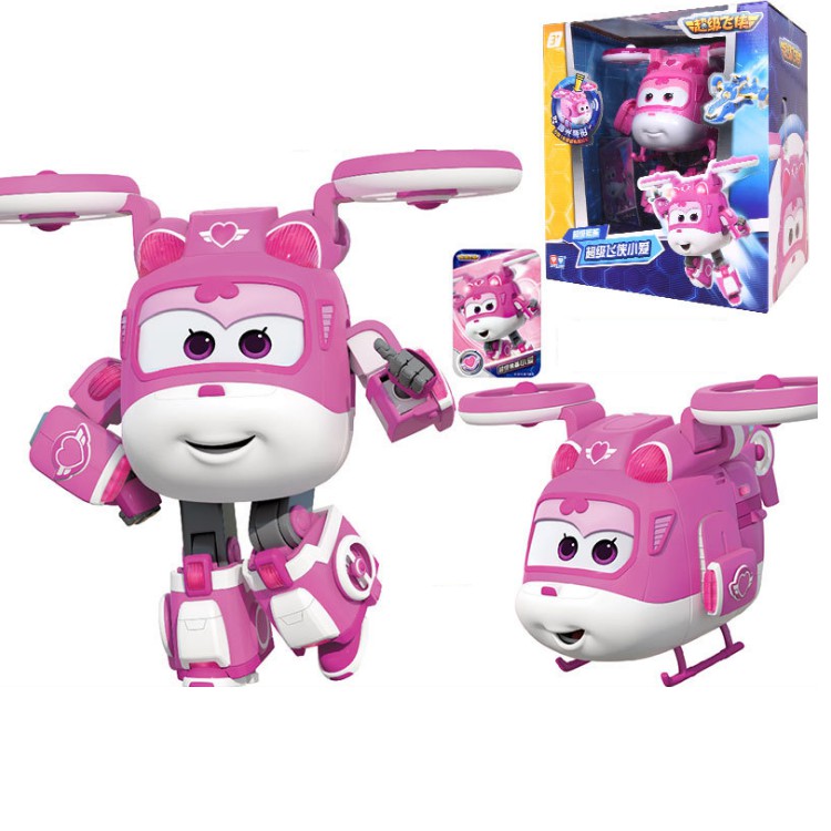 Super wings đội bay siêu đẳng Robot Biến Hình Cỡ Lớn Có Đèn Và Âm Thanh : Jett siêu cấp, Dizzy, Astra, Donnie siêu cấp