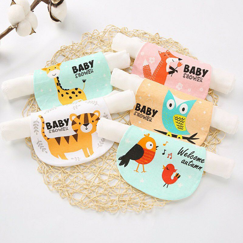 Set 2 chiếc thấm mồ hôi lưng vải xô cho bé