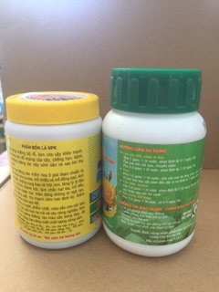 Combo 2 lọ phân bón lá NPK 100g
