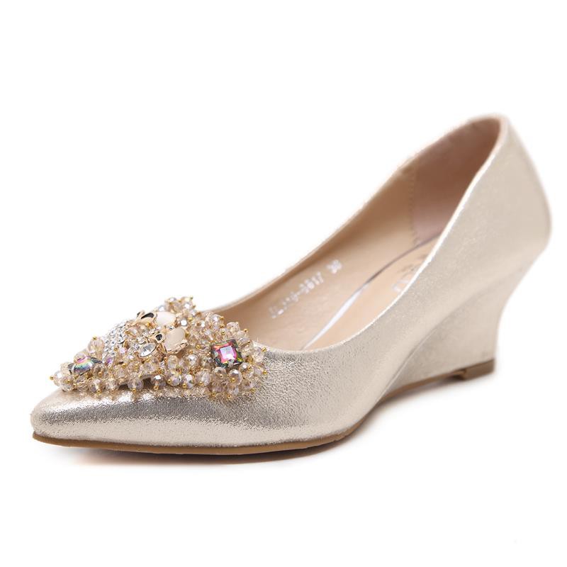 Giày đế xuồng mặt đá lấp lánh  gót cao 5p và 8p bền đẹp êm chân size 33/40   0