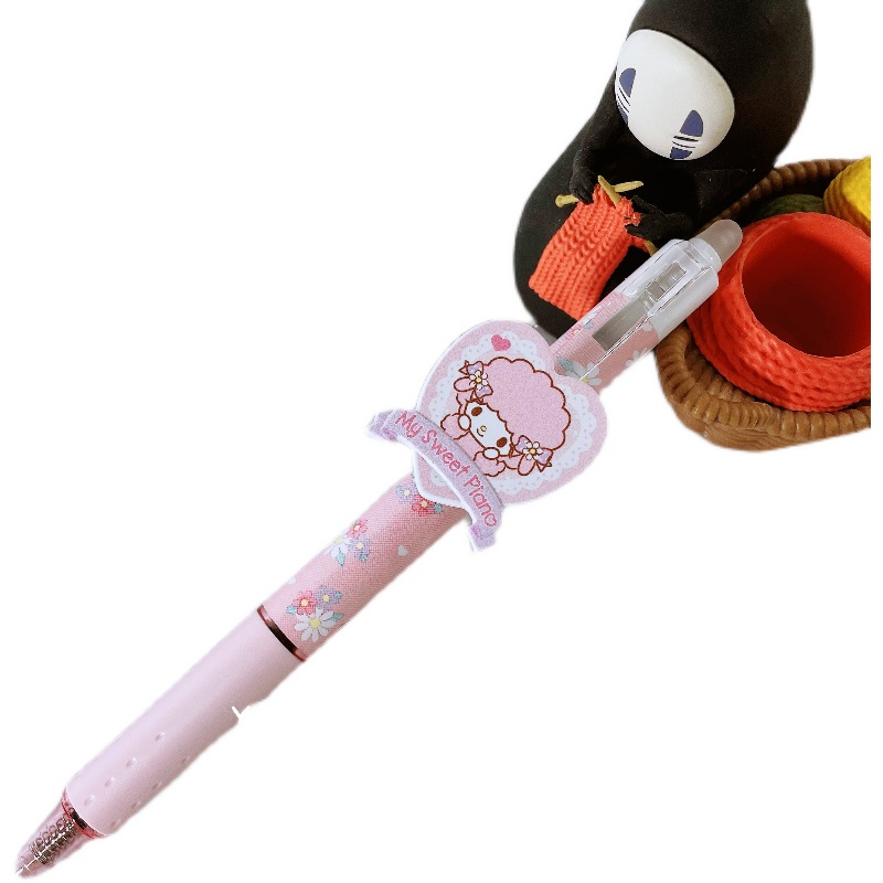 Sanrio limited Japan-made sanrio limited edition love pen holder frixion erasable pen black core 0.5mm