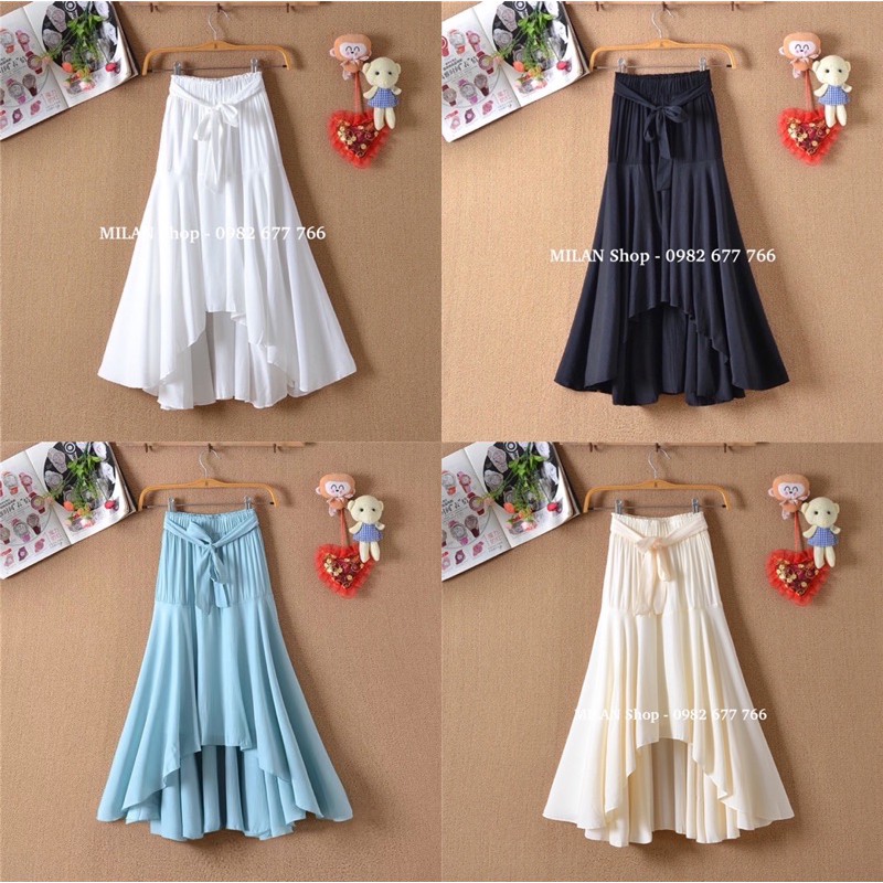 [ Mã FADIRECT20 giảm 20K đơn 150K] Chân váy đuôi cá buộc nơ chất lụa mát lịm | BigBuy360 - bigbuy360.vn