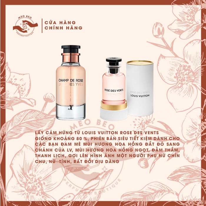 🐈𝒎𝒆𝒐𝒃𝒆𝒐𝒕𝒉𝒐𝒎𝒕𝒉𝒐🐈 nước hoa nữ dịu dàng ᴄʜᴀᴍᴘ ᴅᴇ ʀᴏsᴇ ᴅᴜʙᴀɪ ʙảɴ ᴅᴜᴘᴇ ʟ.ᴠ ʀᴏsᴇ ᴅᴇs ᴠᴇɴᴛs mẫu mini 5/10ml