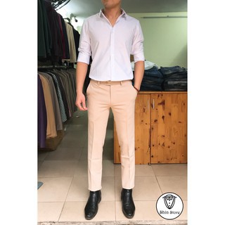 QUẦN ÂU NAM HÀN QUỐC MÀU TRẮNG KEM Chất lượng số 1