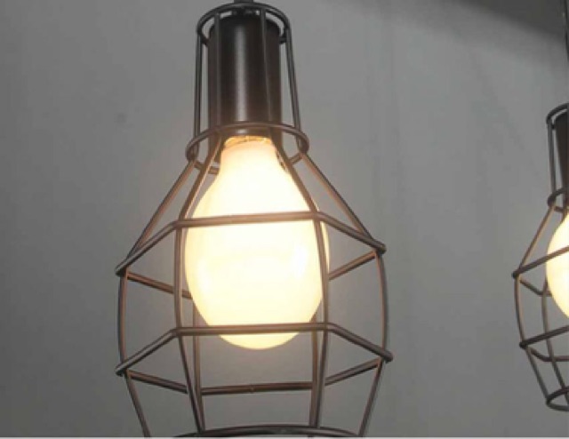 Đèn thả trần hình mạng nhện với 5 bóng tròn