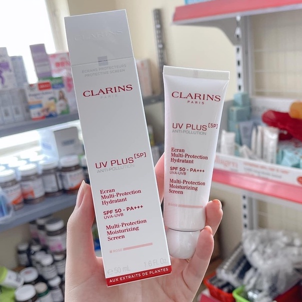 MẪU MỚI - Kem Chống Nắng Nâng Tone Da Clarins Rose 50ML - CLARIN HỒNG