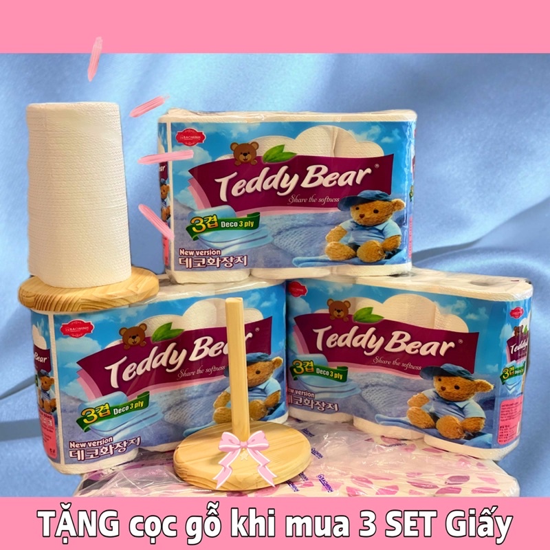 3 Cuộn Giấy TEDDY BEAR Đa Năng Kitchen Towel