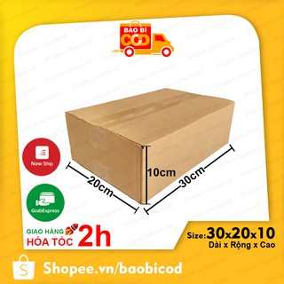 30x20x10 Hộp Carton Đóng hàng