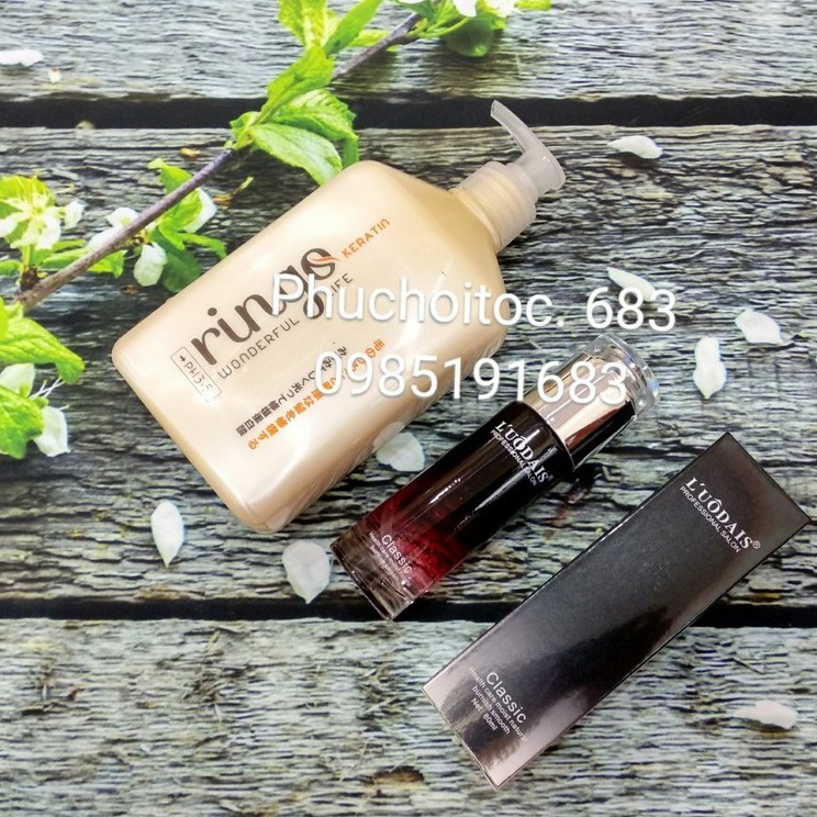 (Tặng tinh dầu classic+mũ ủ kute ) Kem ủ tóc siêu phục hồi Ringo keratin 550ml | BigBuy360 - bigbuy360.vn