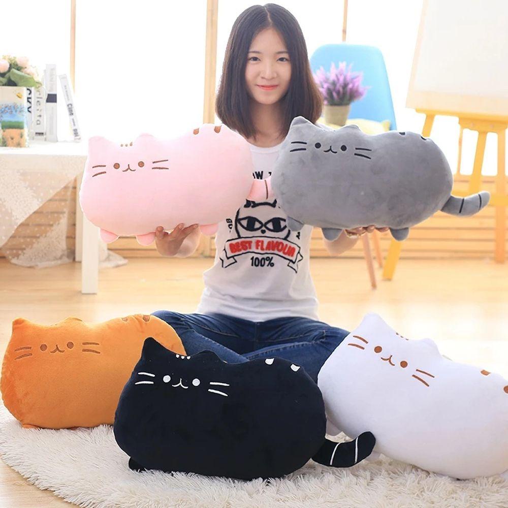 Mèo Nhồi Bông Mềm Mại Có Khóa Kéo Dễ Thương
