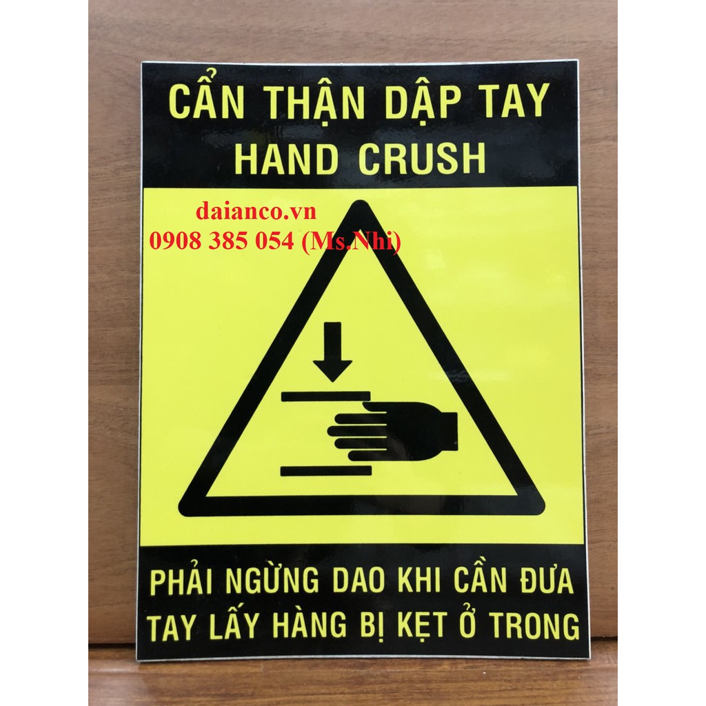 [HCM] KHUYẾN MÃI Bảng cảnh báo chất liệu fomex nội dung như hình- KT 30x40cm- Hàng sẵn