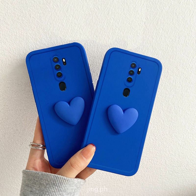 Ốp lưng OPPO A9 2020 A5 2020 case Vỏ điện thoại silicon 3D Creative Love + Phim bảo vệ
