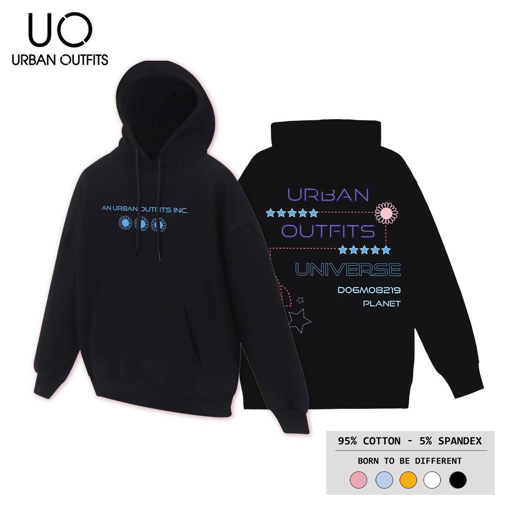Áo Hoodie Nam Nữ Form Rộng URBAN OUTFITS In Universe DO6M08219 Planet HOO20 Chui Đầu Thun Cotton Nỉ | BigBuy360 - bigbuy360.vn
