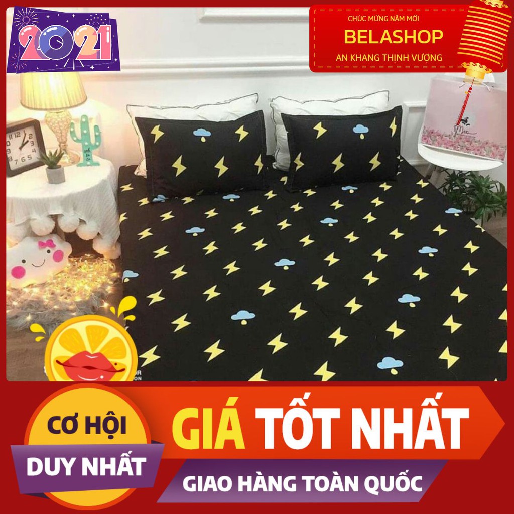 Bộ ga gối Drap 1m4 Cotton Poly Vikona mã 10