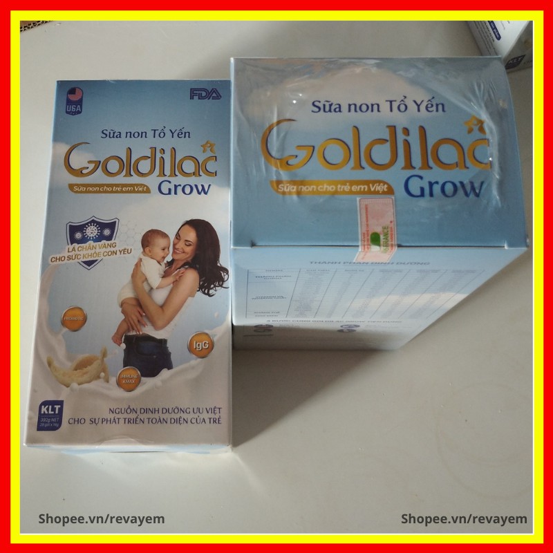 Sữa non tổ yến Goldilac Grow - sử dụng cho trẻ từ 0 - 10 tuổi
