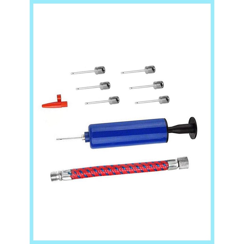 Set 10 Ống Bơm Hơi 6 Inch Kèm 7 Kim 1 Vòi Và 1 Ống Bơm Dành Cho Bóng Đá/Bóng Rổ/Bóng Đá/Bóng Rổ