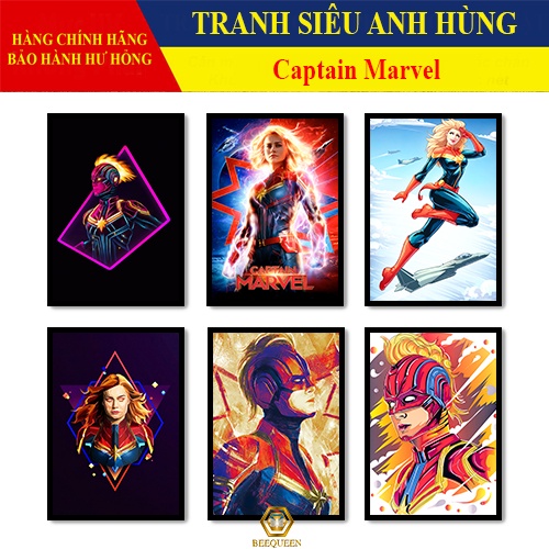 [MS26-50] Tranh Siêu Anh Hùng Captain Marvel - Đại úy Marvel