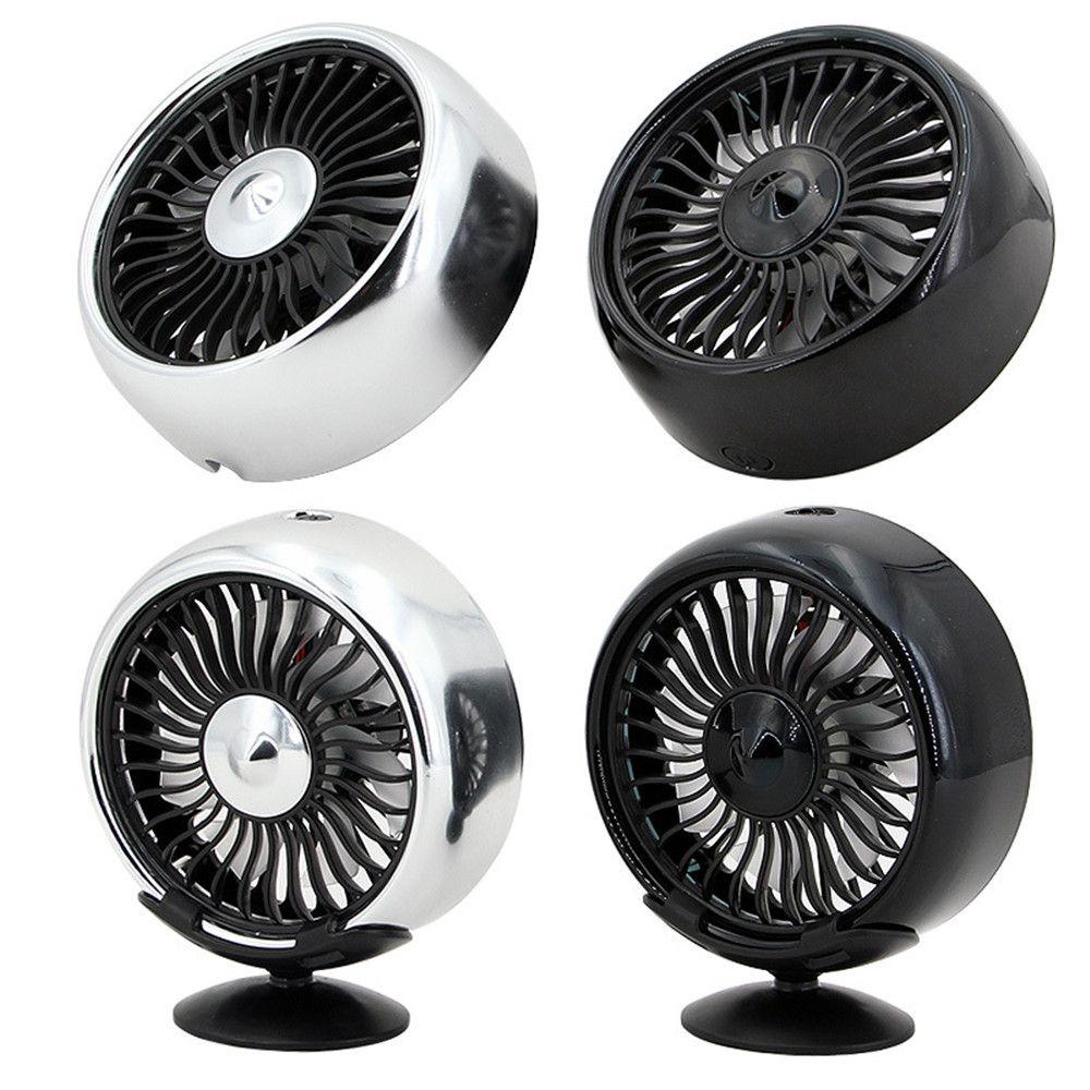 Quạt Điện Mini Tích Hợp Đèn LED Gắn Khe Thông Gió Xe Hơi