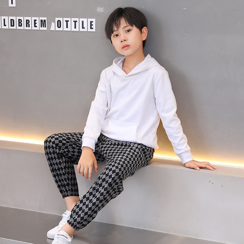 Quần dài YAOEENH size 100-160cm phong cách thể thao thời trang mùa thu dành cho trẻ em