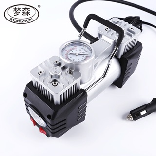 Bơm Hơi  Ôtô Xe Máy  đa năng Mini 12V hàng chính hãng MONGSUN 1312-100PSI  cắm cổng sạc xe hơi.