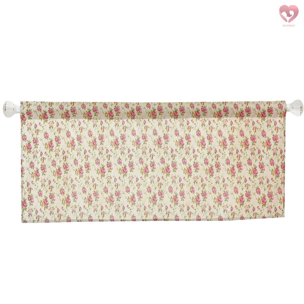 Rèm Cửa Sổ In Hoa Bằng Vải Lanh Cotton 18 &quot;X59&quot;