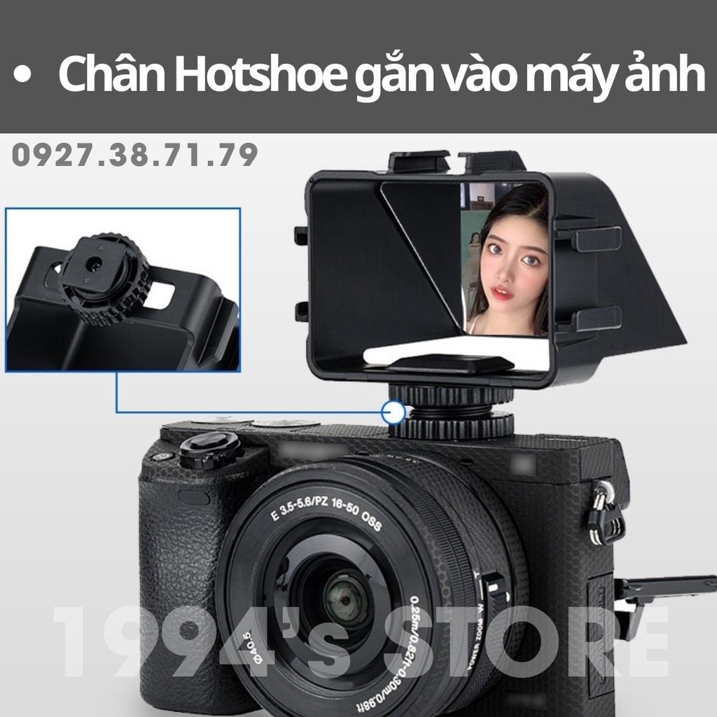 Gương lật màn hình cho máy ảnh UURIG R031 cho Vlogger và Youtuber - Có thể gắn thêm nhiều phụ kiện khác : Micro, Đèn ..