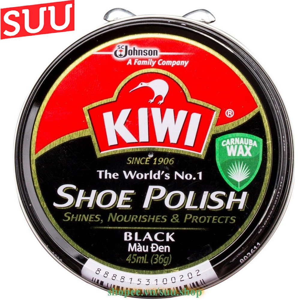 Xi Đánh Giày Màu Đen 45ml Kiwi Paste Sp Black suu.shop cam kết 100% chính hãng