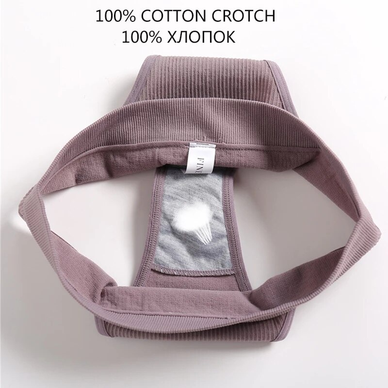 Set 3 quần lót CUTEBYTE vải cotton không đường may lưng cao thoải mái thời trang cho nữ