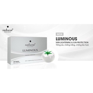 Viên uống trắng da cà chua trắng Sakura Luminious