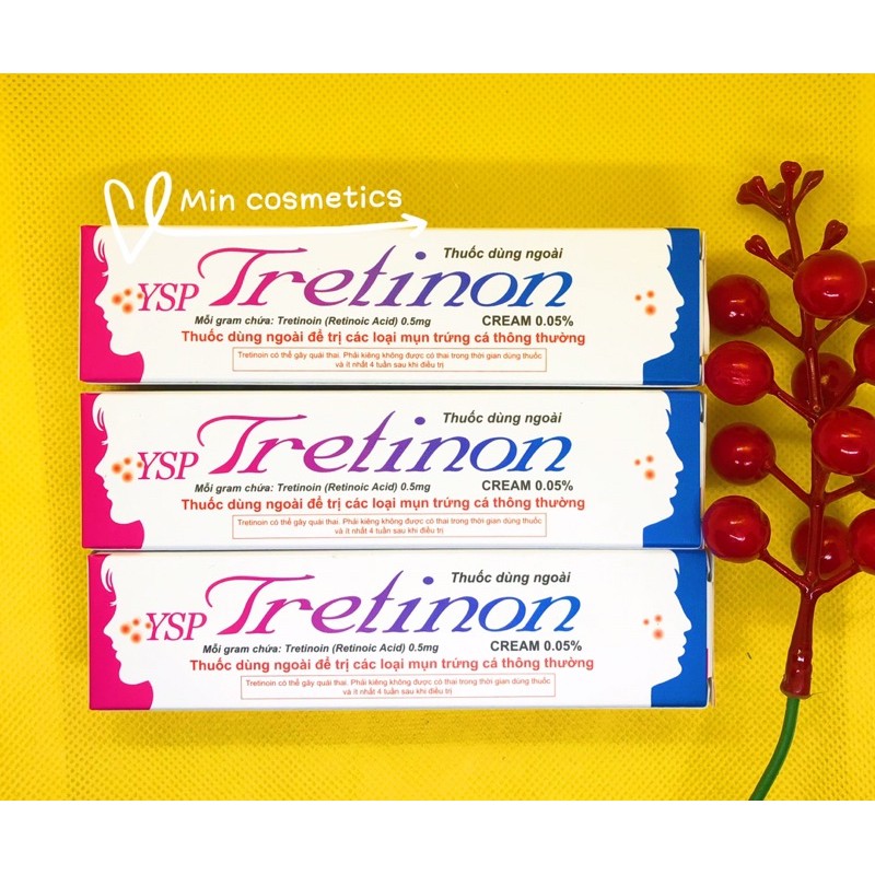 (Date 9/2022) Tretinoin Tretinon Ysp cream Aret Retacnyl giảm mụn
